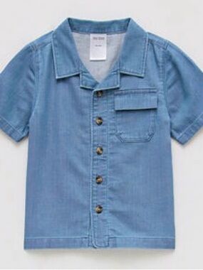 Okie Dokie Toddler & Little Boys Short Sleeve Regular Fit Button-Down Shirt